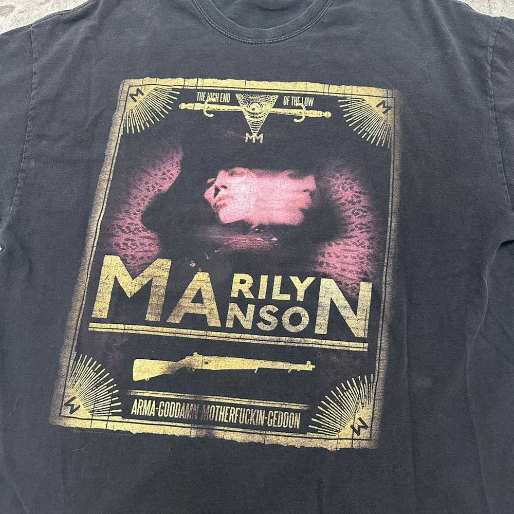 Band Tees × Marilyn Manson × Vintage Rare 2000 Vi… - image 2