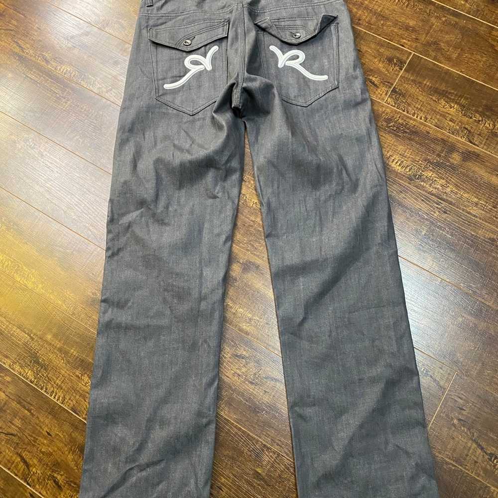 Vintage Rocawear 90’s Y2K 34x34 Grey Jeans Denim … - image 6