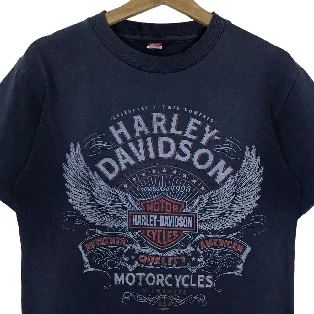 Harley Davidson Vintage Harley Davidson Sun Faded… - image 2