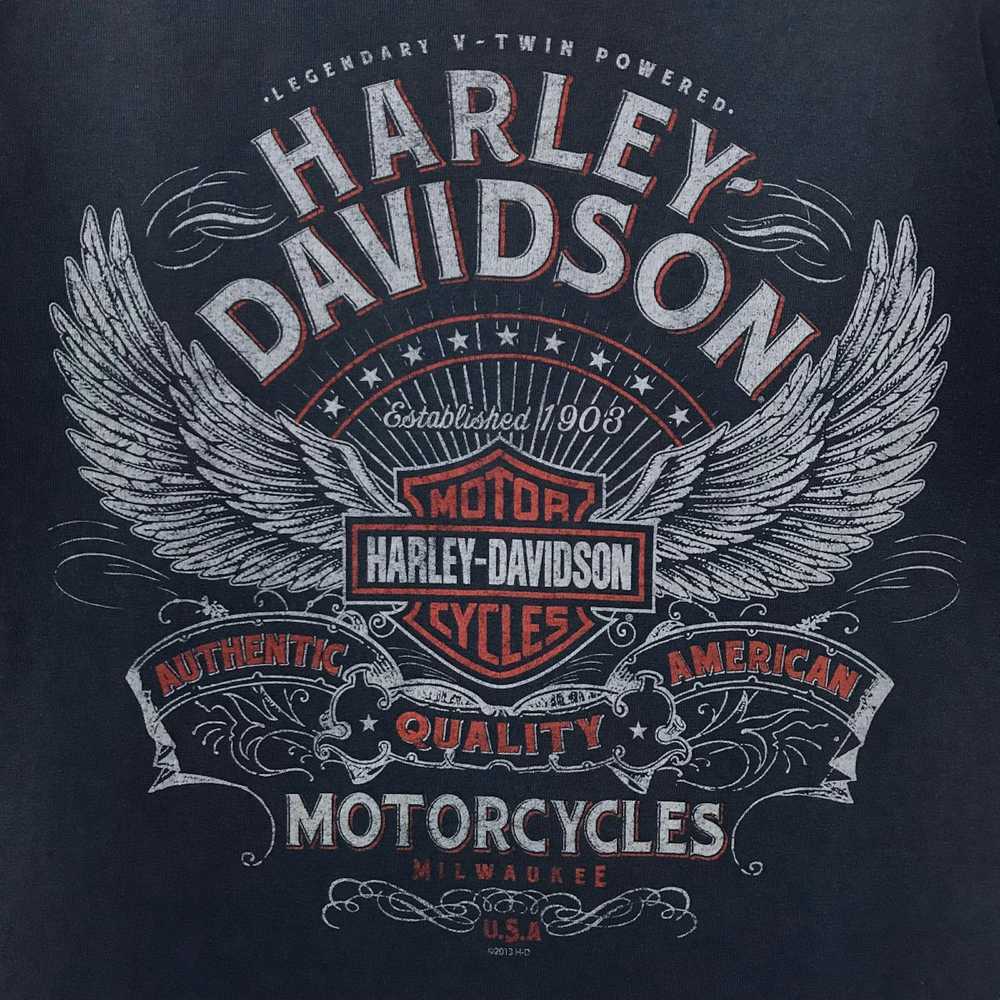 Harley Davidson Vintage Harley Davidson Sun Faded… - image 3