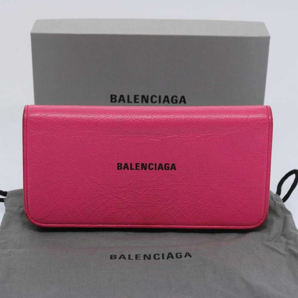 Balenciaga BALENCIAGA Long Wallet Leather Pink 59… - image 12