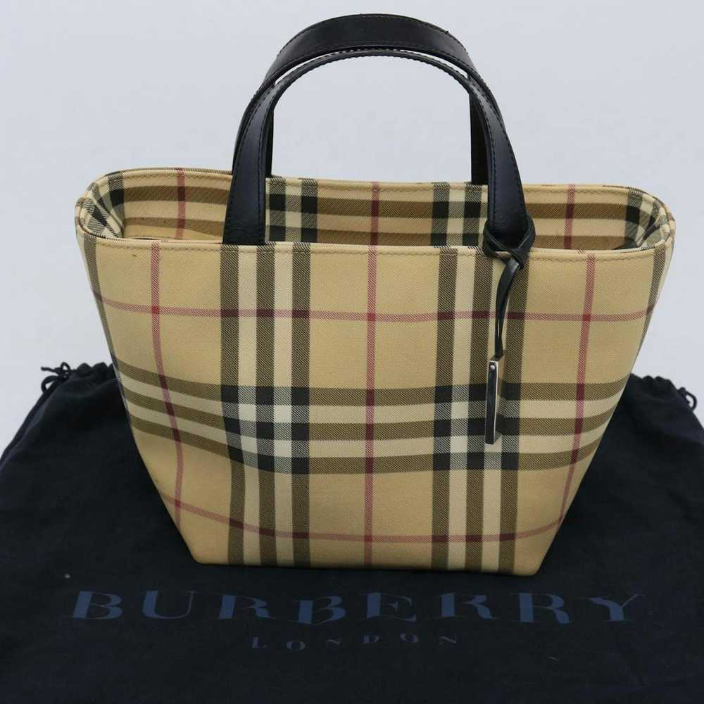 Burberry BURBERRY Nova Check Hand Bag Coated Canv… - image 12