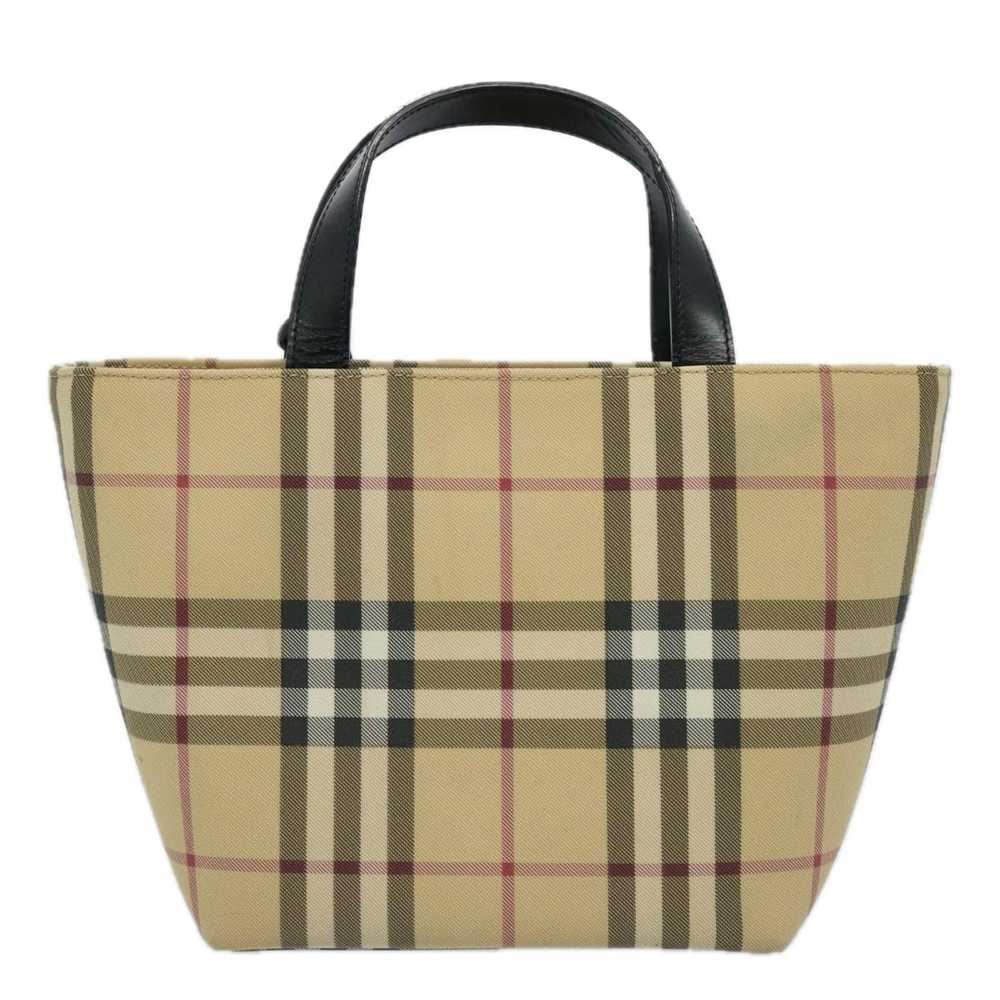 Burberry BURBERRY Nova Check Hand Bag Coated Canv… - image 2