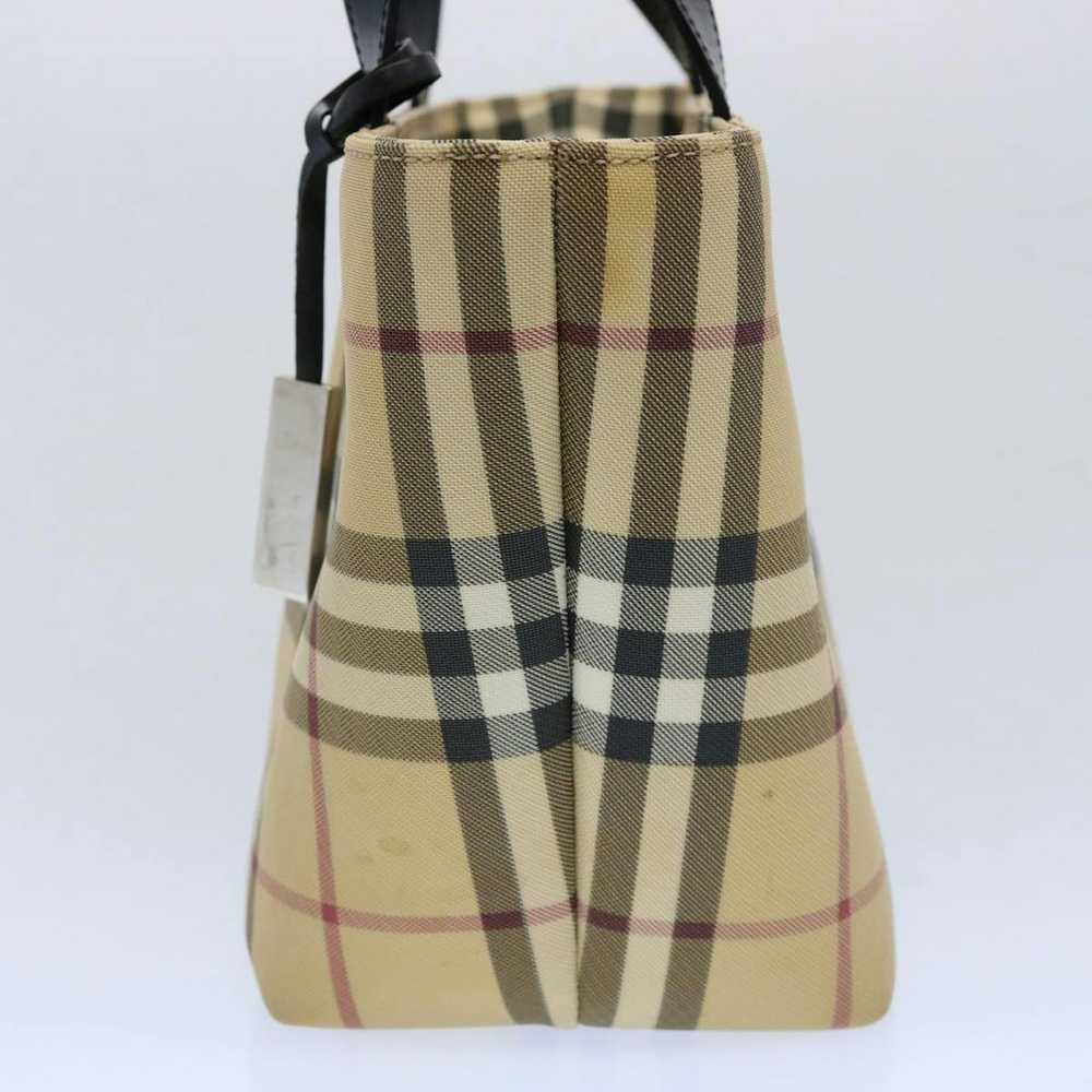 Burberry BURBERRY Nova Check Hand Bag Coated Canv… - image 4