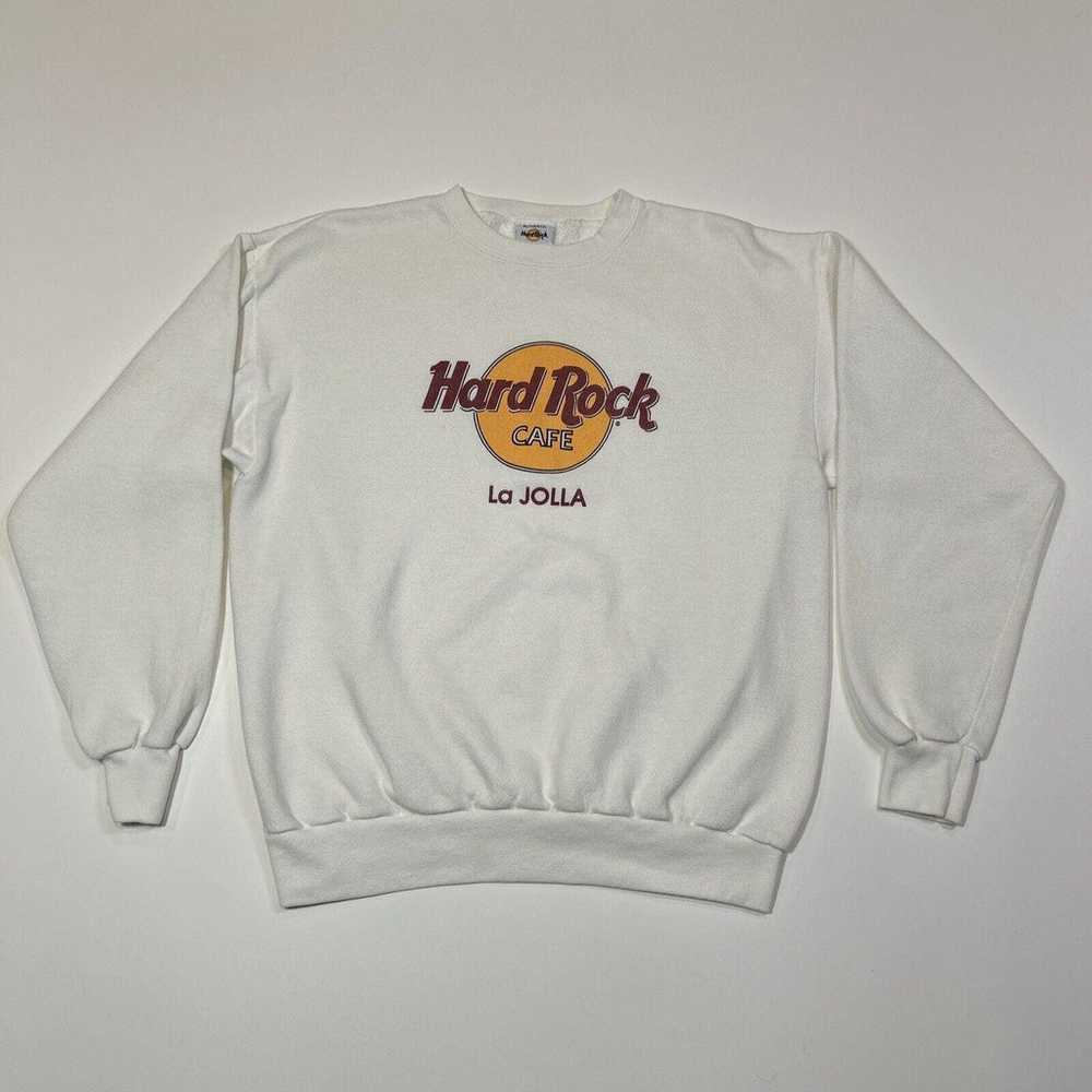 Vintage Hard Rock Cafe Sweater Adult Large White … - image 1