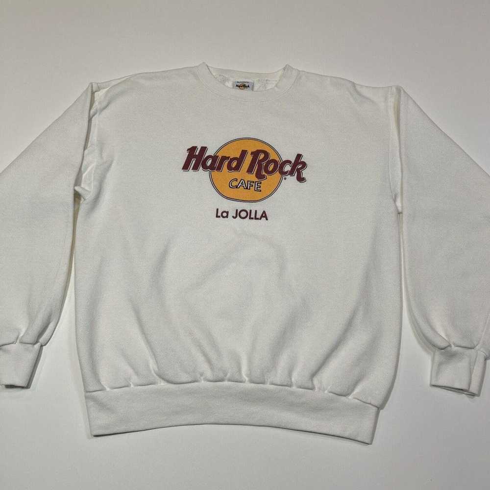 Vintage Hard Rock Cafe Sweater Adult Large White … - image 2