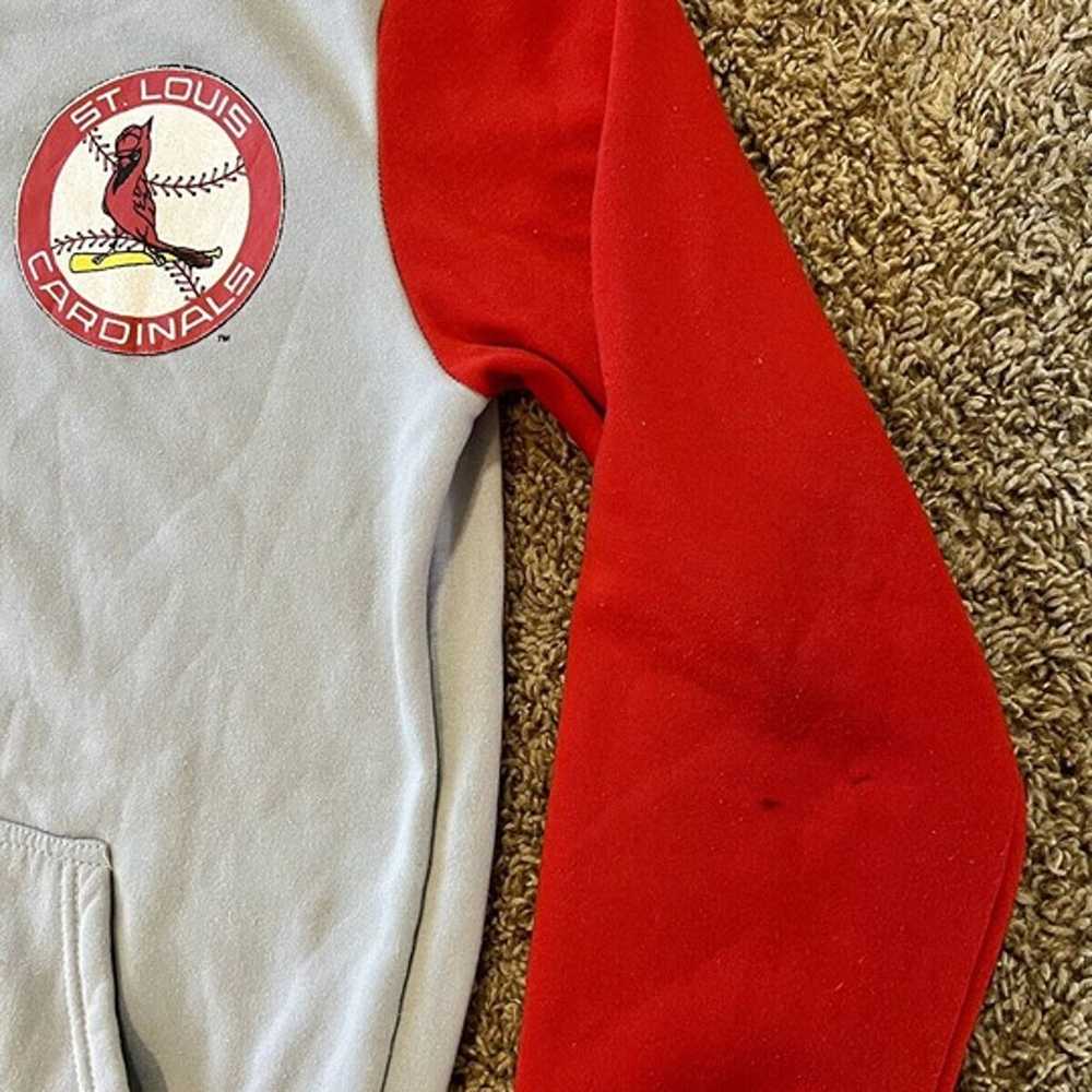 Vintage 80's St. Louis Cardinals Hoodie Sweatshir… - image 3