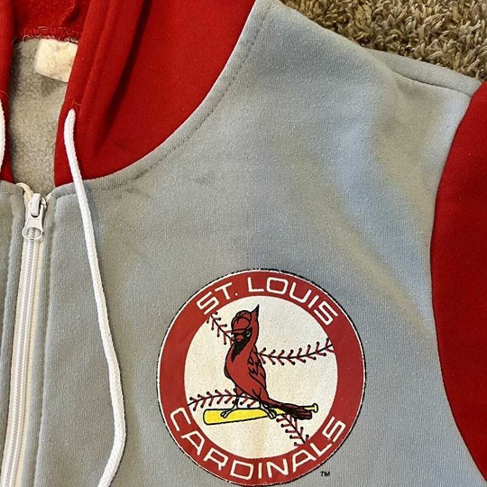 Vintage 80's St. Louis Cardinals Hoodie Sweatshir… - image 4