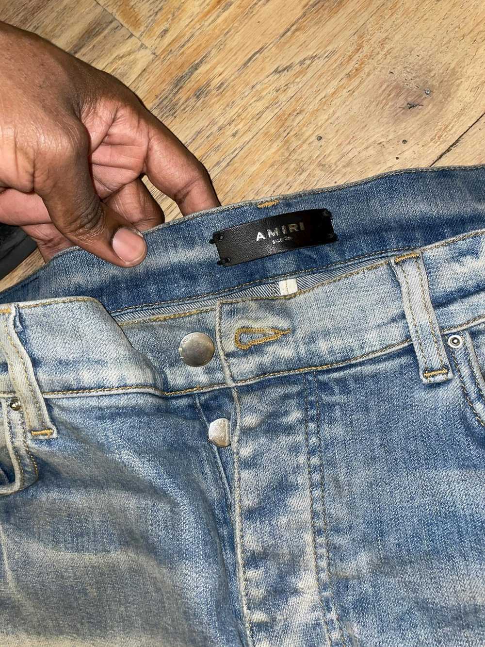 Amiri Black Bandana Patch Thrasher Jeans - image 4