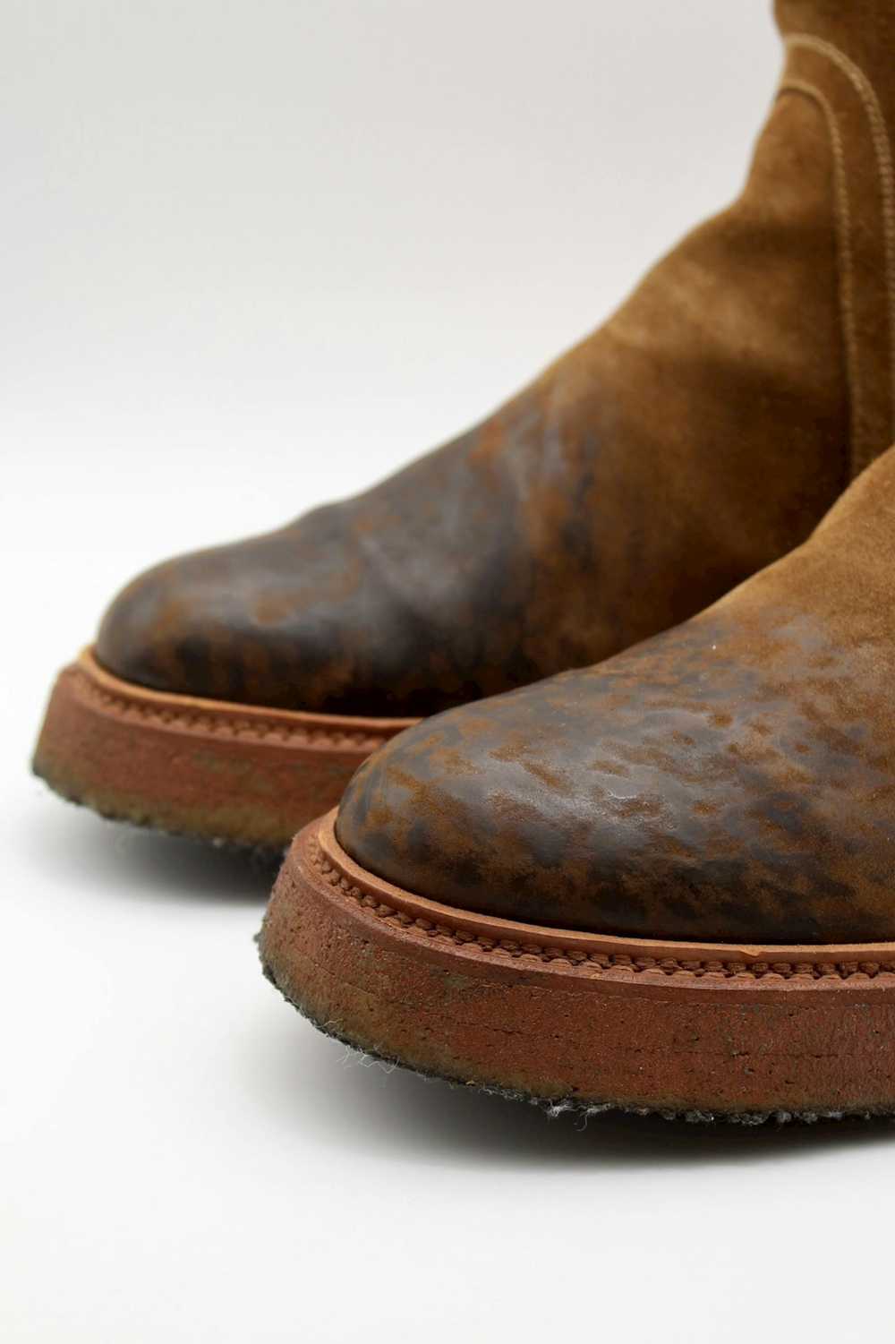 Rick Owens Babel Brown Parasole Creeper Boots - image 2