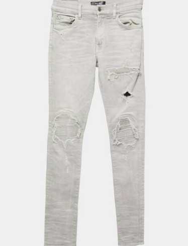 Amiri Storm Grey & Black Patch MX1 Jeans – Savonches