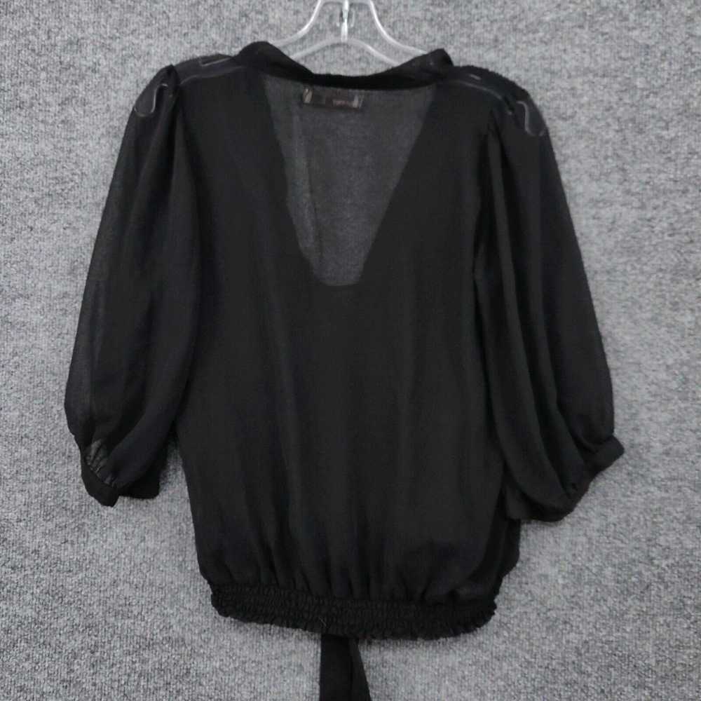 Old Navy Old Navy Blouse Womens S Black Blouson 3… - image 2