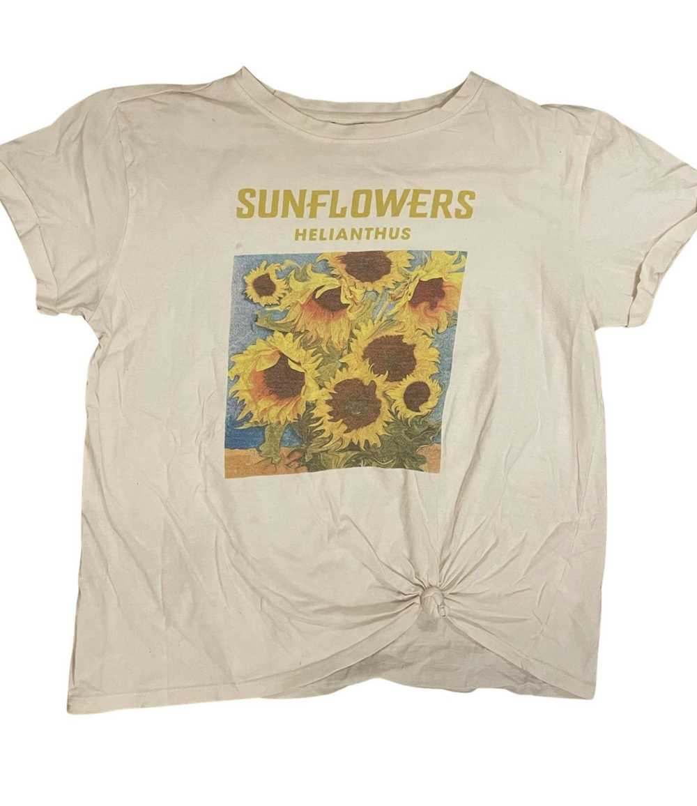 Designer Sunflower T-shirt, Size- L (womans) - image 1