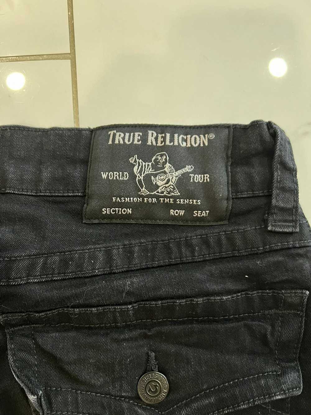 True Religion TRUE RELIGION BLACK DENIM JEANS SUP… - image 4