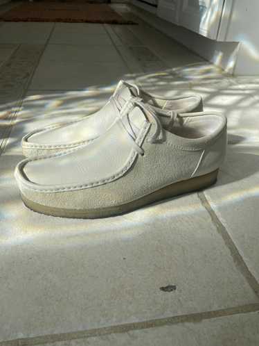 Clarks Clark’s Wallabee two-tone off white suede … - image 1