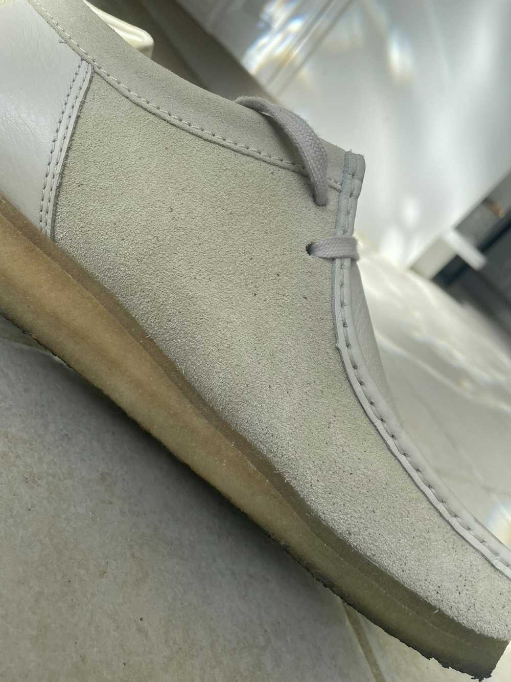 Clarks Clark’s Wallabee two-tone off white suede … - image 4