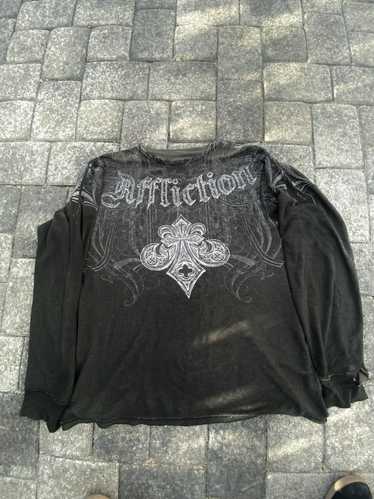 Affliction × Rare Affliction long sleeve reversibl