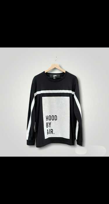HOOD BY AIR HBA トレーナー S 黒/白 Hood By Air. - Black With White Print Radioactive Sweater