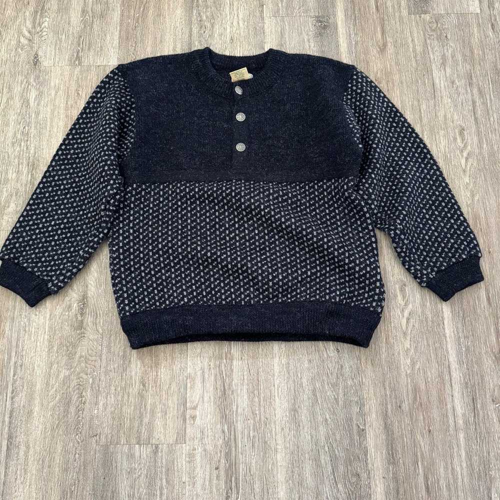L.L. Bean vintage sweater wool size large - image 1