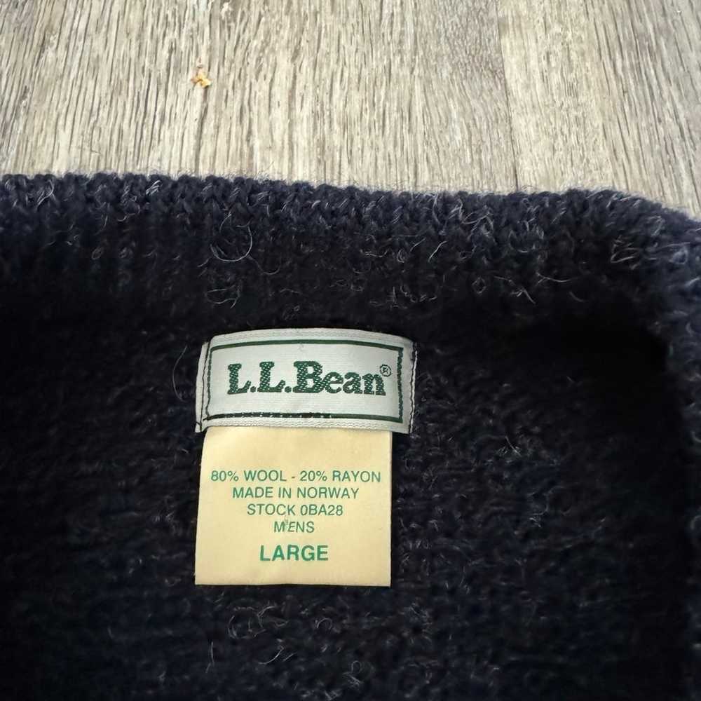 L.L. Bean vintage sweater wool size large - image 3