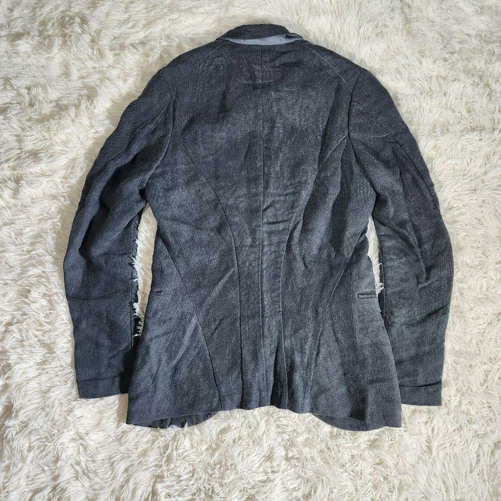 Ziggy Chen SS14 Linen Lyocell Blazer Jacket Gray - image 10