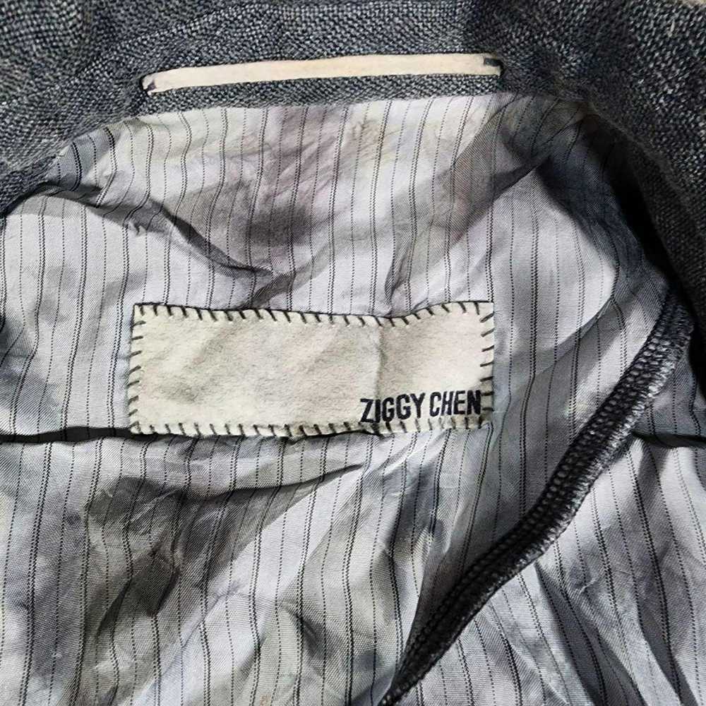 Ziggy Chen SS14 Linen Lyocell Blazer Jacket Gray - image 11