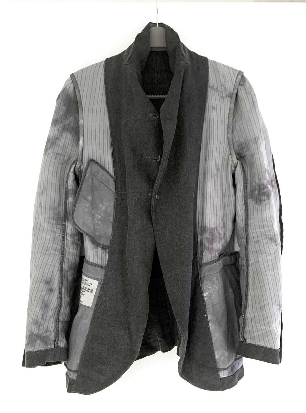 Ziggy Chen SS14 Linen Lyocell Blazer Jacket Gray - image 3