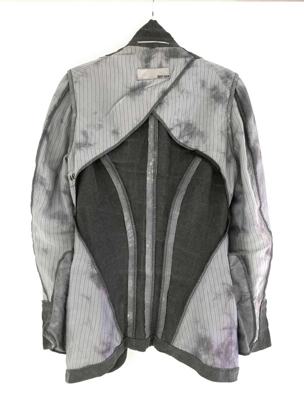 Ziggy Chen SS14 Linen Lyocell Blazer Jacket Gray - image 4