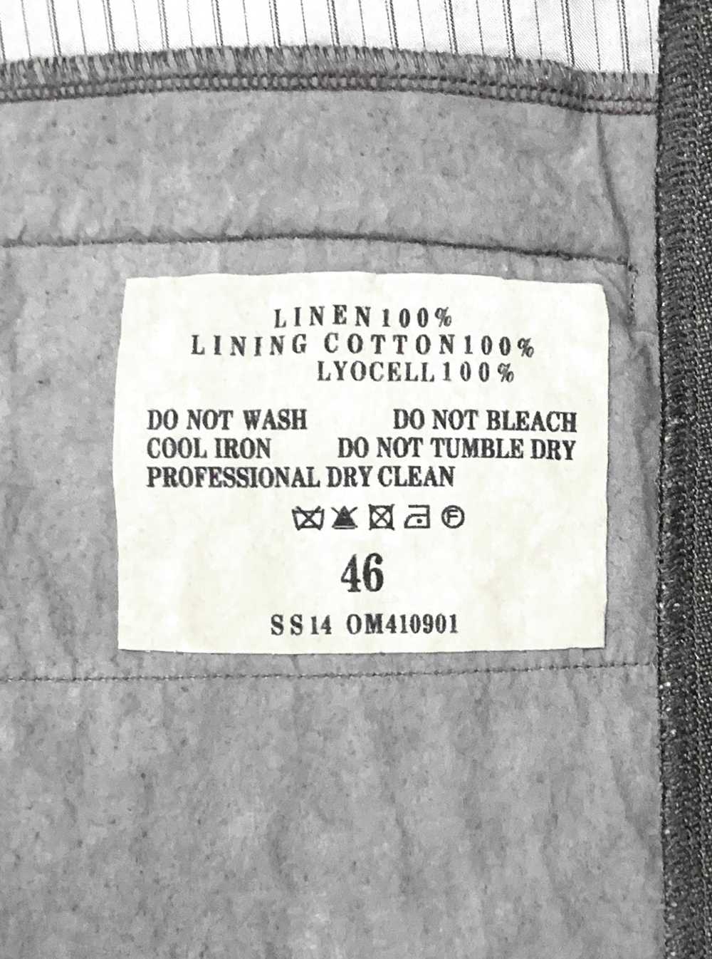 Ziggy Chen SS14 Linen Lyocell Blazer Jacket Gray - image 5