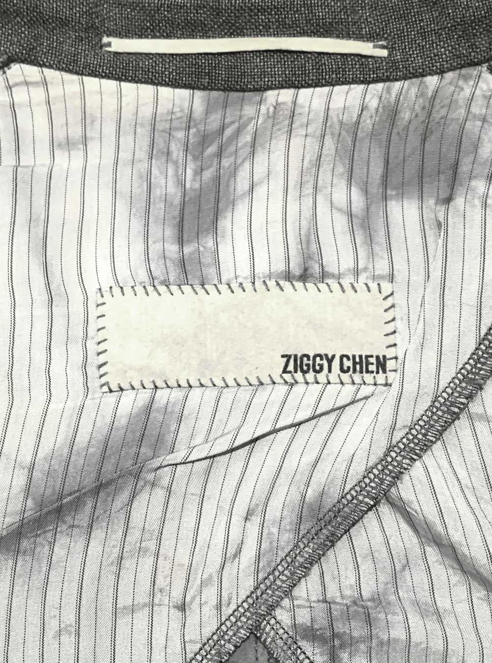 Ziggy Chen SS14 Linen Lyocell Blazer Jacket Gray - image 6