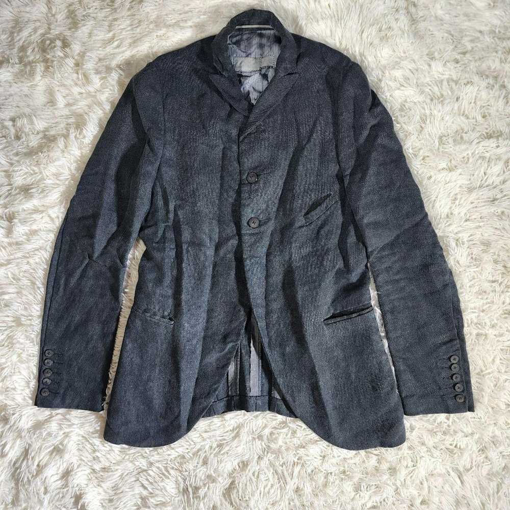 Ziggy Chen SS14 Linen Lyocell Blazer Jacket Gray - image 8