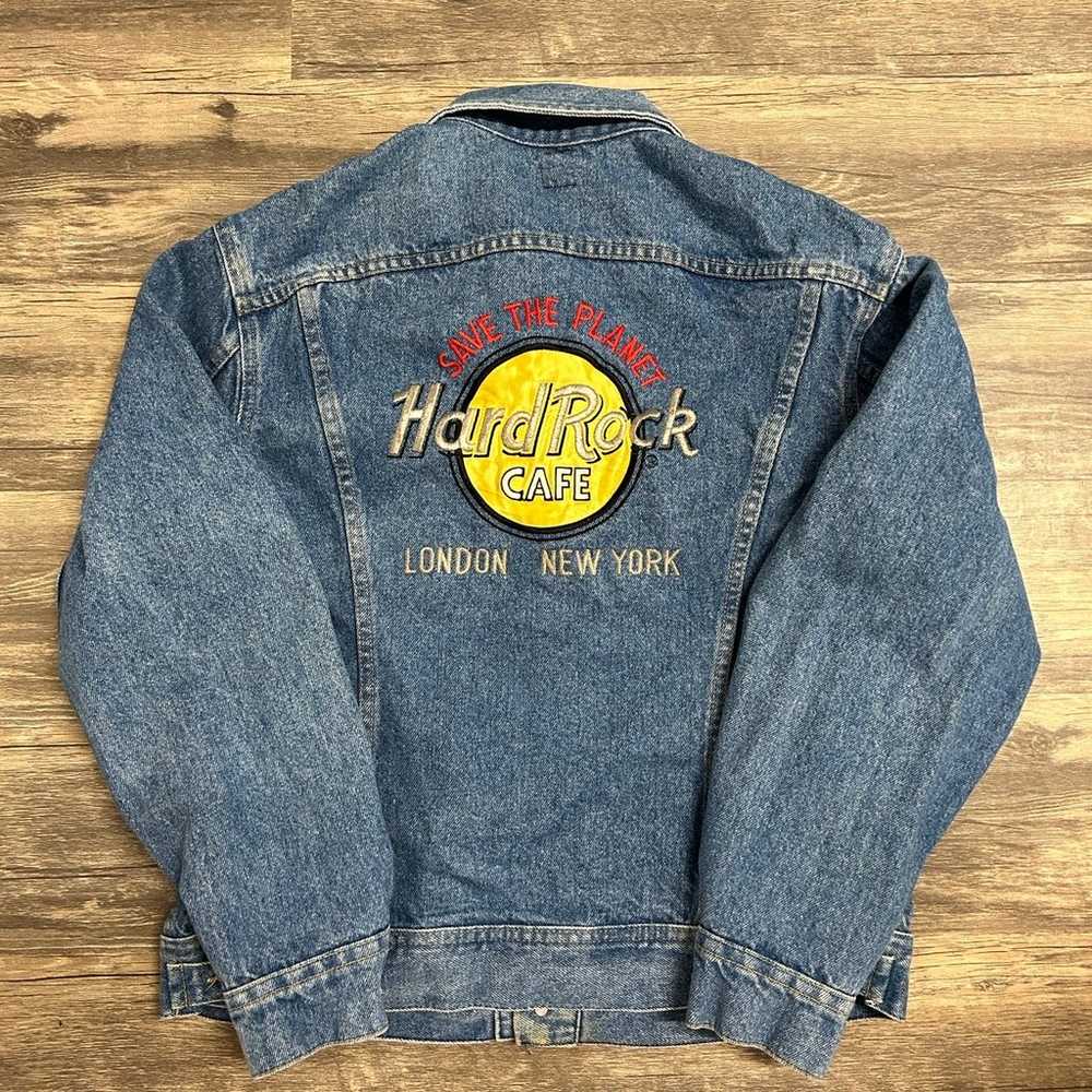 Vintage 80s Hard Rock Cafe Denim Jacket - image 5