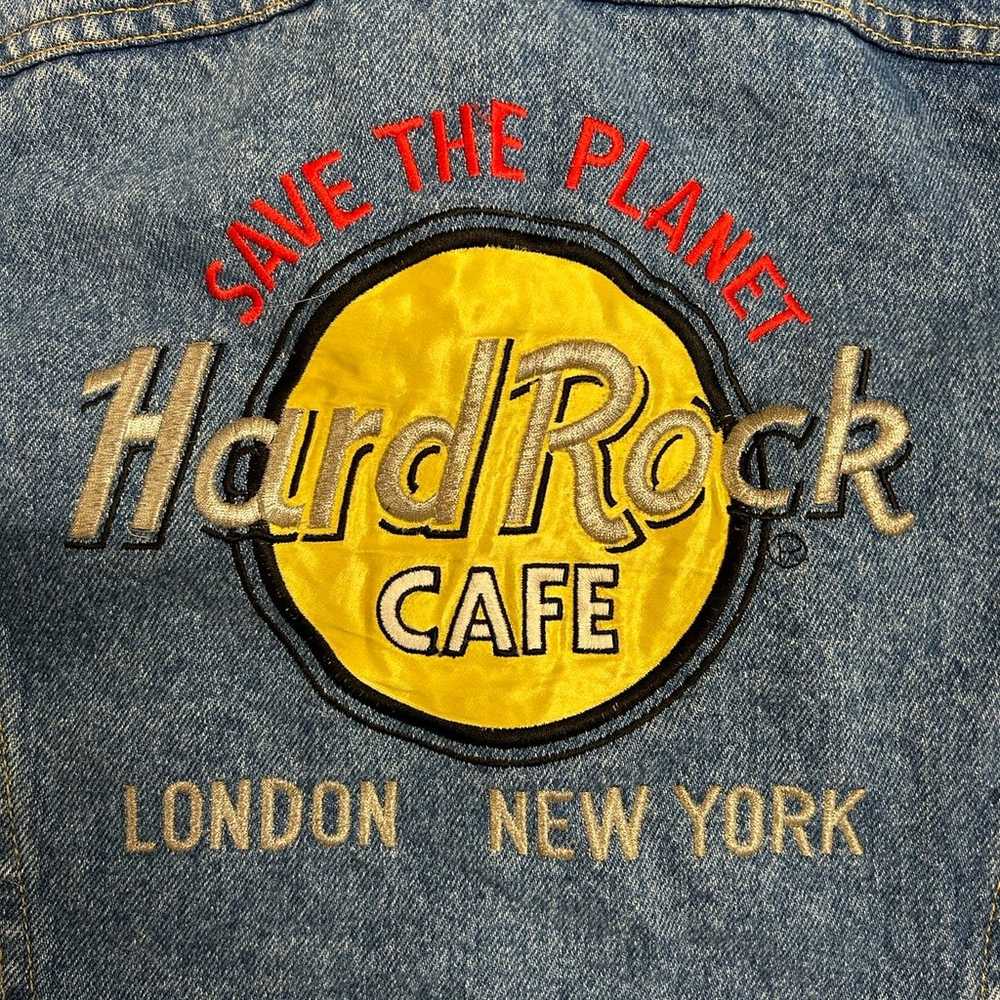 Vintage 80s Hard Rock Cafe Denim Jacket - image 7
