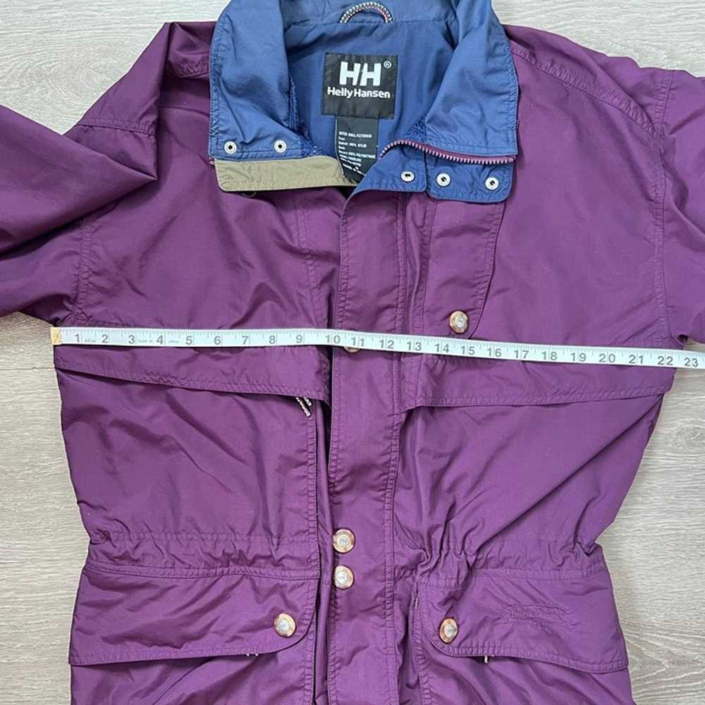 Vintage Helly Hansen Purple Oversized Zip Up Jack… - image 2