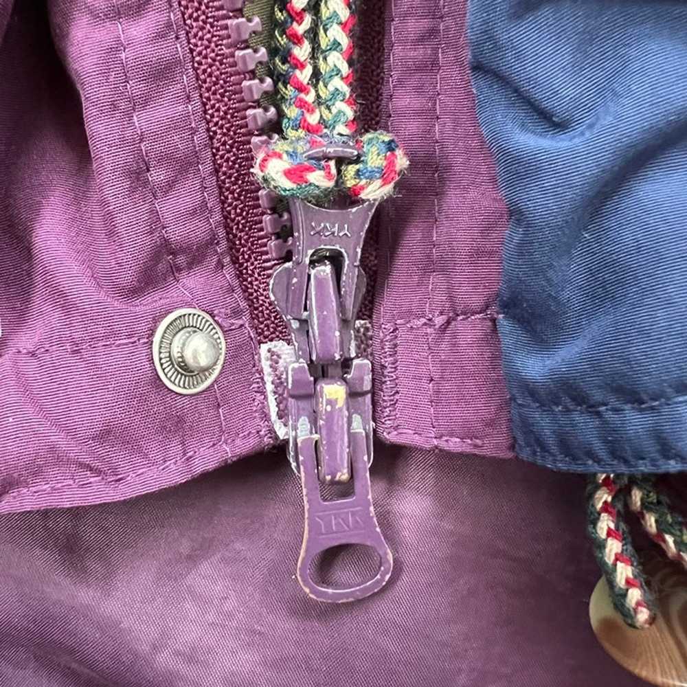 Vintage Helly Hansen Purple Oversized Zip Up Jack… - image 7