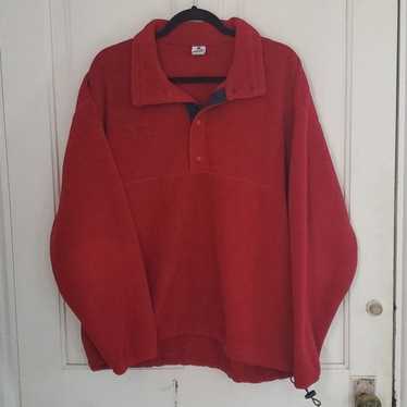 Vintage 90s Red and Green, World Famous Sports, Southwestern Patterned  Fleece, Size XL, Fleece Zip, Fleece Sweatshirt, Fleece Top