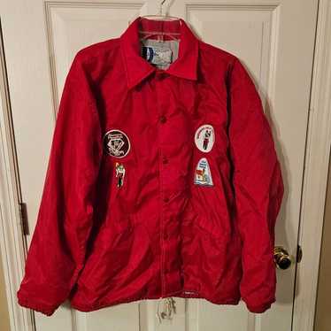 Vtg 90's Moolah Shriners Jacket Mens L Patches Ho… - image 1