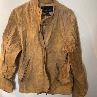 Vintage 100% leather, Kenneth Cole jacket size la… - image 1