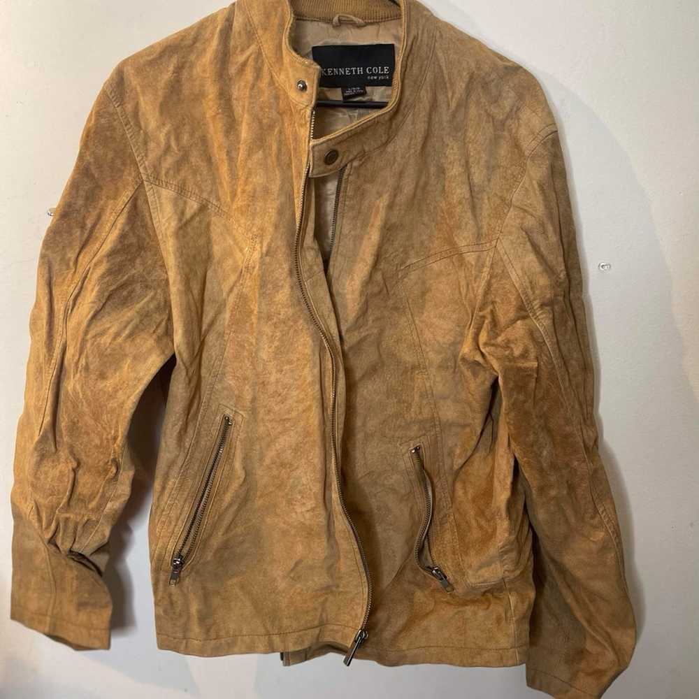 Vintage 100% leather, Kenneth Cole jacket size la… - image 4