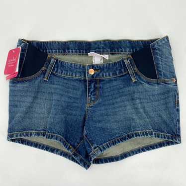 Vintage Isabel Maternity Denim Shorts Women's 2 B… - image 1