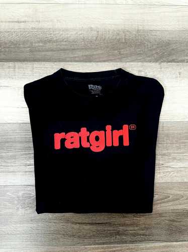 Stray Rats Stray Rats Ratgirl Black + Red Logo Te… - image 1