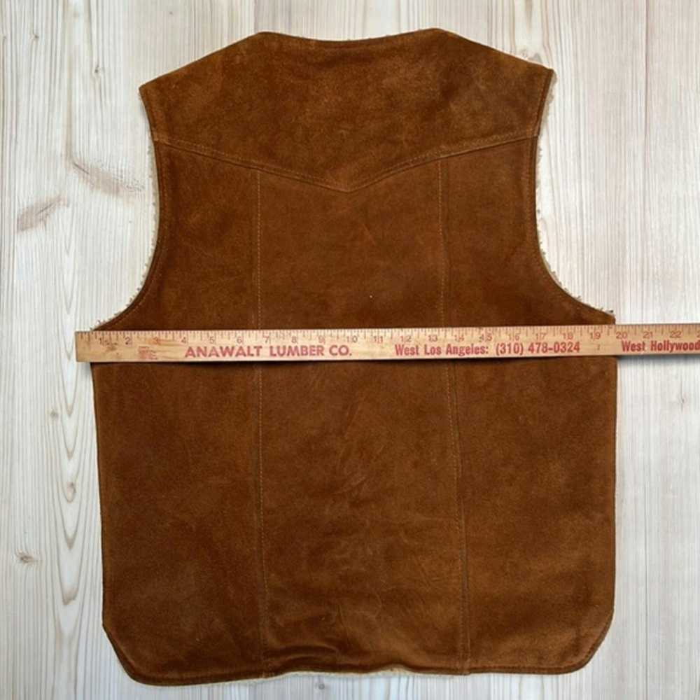 Vintage Vintage Suede Vest By Berman’s Leather Ex… - image 4