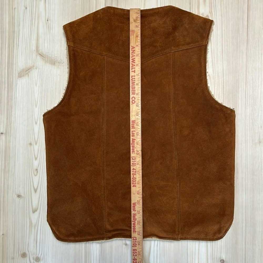 Vintage Vintage Suede Vest By Berman’s Leather Ex… - image 5