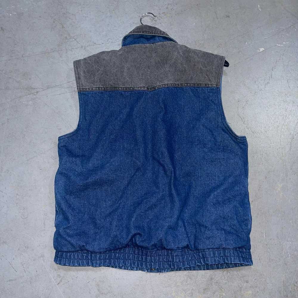 Vintage Outdoor Exchange Western Denim Vest. Size… - image 6