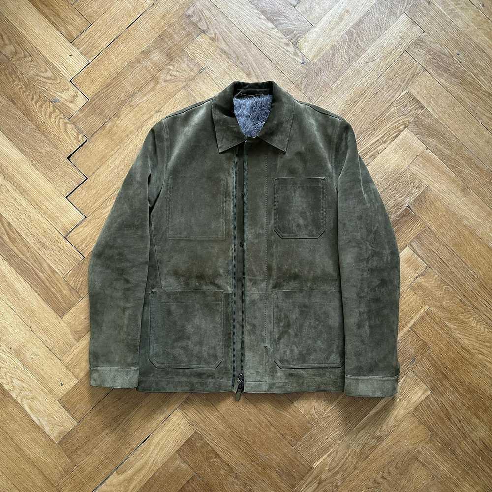 Berluti × Haider Ackermann FW18 Khaki Suede Jacke… - image 1