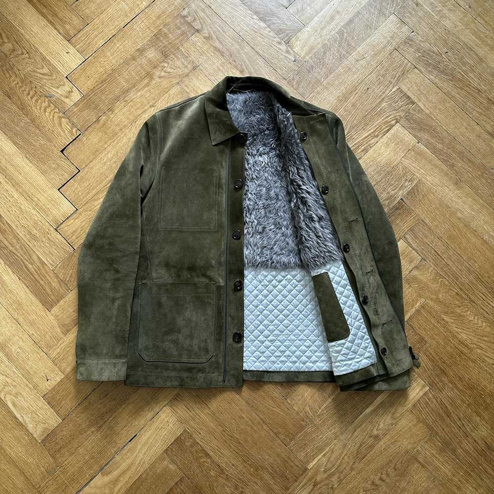 Berluti × Haider Ackermann FW18 Khaki Suede Jacke… - image 3