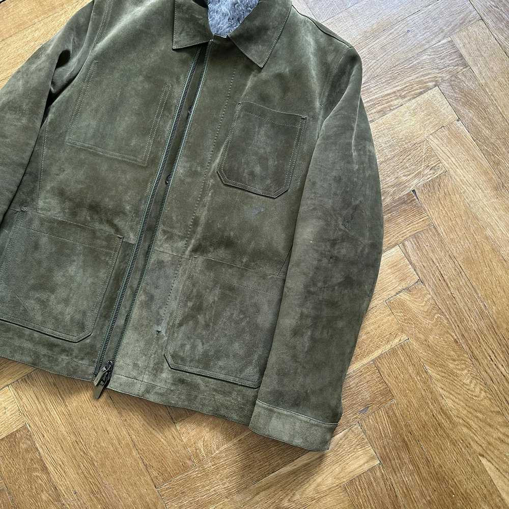 Berluti × Haider Ackermann FW18 Khaki Suede Jacke… - image 4