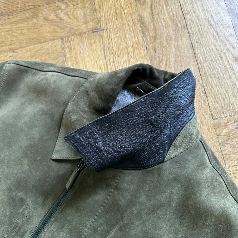 Berluti × Haider Ackermann FW18 Khaki Suede Jacke… - image 6