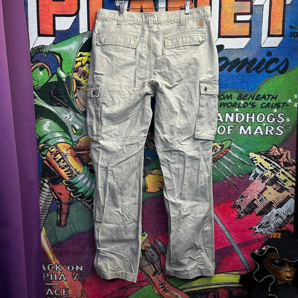 Carhartt Carhartt Khaki Cargo Pants Size 36” - image 2