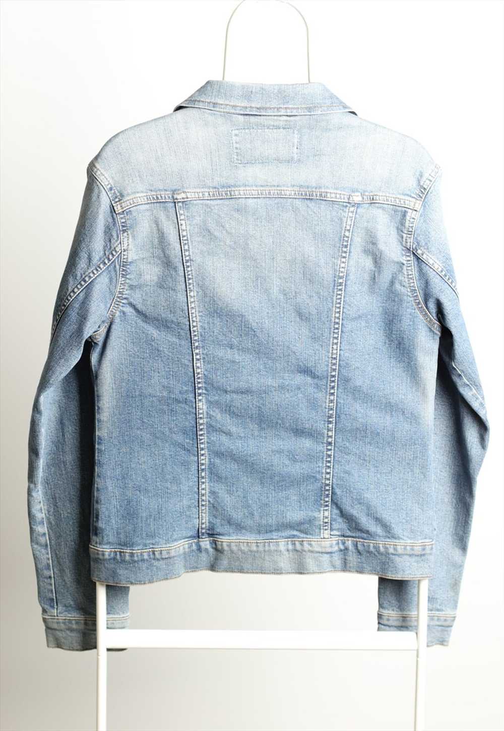 Vintage Wrangler Denim Unisex Jacket Washed Blue … - image 2